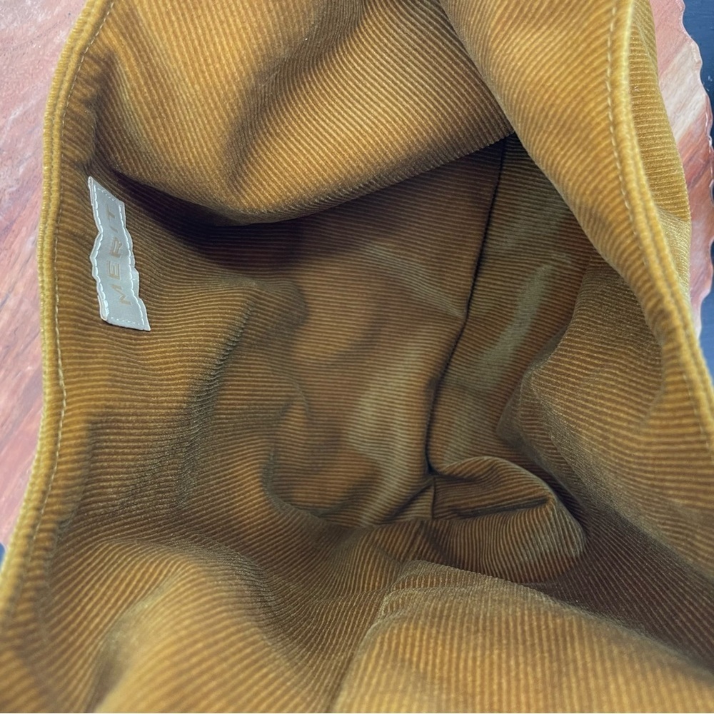 MERIT Signature Makeup Bag Tie tan corduroy - Picture 3 of 4